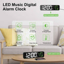 Table Clock with Temperature & Alarm | Modern Home Decor - Tavice