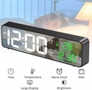Table Clock with Temperature & Alarm | Modern Home Decor - Tavice