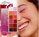 TAVICE 12 - Color Long - Lasting 2 - in - 1 Lipstick & Blush Palette Lightweight, Hydrating Formula for Effortless Beauty - Battery Mate