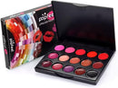 TAVICE 15 - Color Lip Gloss Palette Makeup Set with Lipstick and Vanity Case, Ideal for Professional and Personal Use - Battery Mate