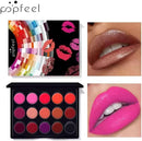TAVICE 15 - Color Lip Gloss Palette Makeup Set with Lipstick and Vanity Case, Ideal for Professional and Personal Use - Battery Mate