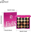 TAVICE 16 - Color Eyeshadow Palette Highly Pigmented Matte, Earth & Vibrant Rainbow Shades, Portable and Long - Lasting Makeup - Battery Mate