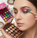 TAVICE 16 - Color Eyeshadow Palette Highly Pigmented Matte, Earth & Vibrant Rainbow Shades, Portable and Long - Lasting Makeup - Battery Mate