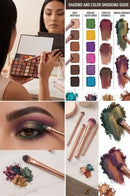 TAVICE 162 - Color Eyeshadow Palette Matte & Shimmer Eye Makeup Palette for Day and Night Looks, Highly Pigmented & Blendable - Battery Mate