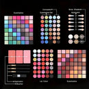 TAVICE 177 - Color Professional Makeup Kit Eyeshadow Palette with Blush, Lip Gloss, Concealer & Eyebrow Powder - Tavice