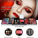 TAVICE 177 - Color Professional Makeup Kit Eyeshadow Palette with Blush, Lip Gloss, Concealer & Eyebrow Powder - Tavice