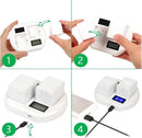 TAVICE 2-Pack 2200mAh 7.4V Replacement Batteries with Dual USB LCD Charger for Arlo Pro & Pro 2 VMA4400 VM4030 - Battery Mate
