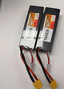 TAVICE 2 Pack 2S LiPo Battery 7.4V 5200mAh 80C Hard Case with T Connector Compatible with RC Cars, Trucks & Vehicles - Tavice
