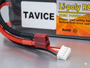 TAVICE 2 Pack 2S LiPo Battery 7.4V 6200mAh 50C Hard Case with T Connector Compatible with RC Cars, Trucks, 1/8 & 1/10 Buggy - Tavice