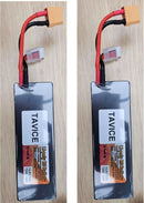 TAVICE 2 Pack 4S LiPo Battery 14.8V 7200mAh 120C with XT90 Connector Compatible with RC Cars, Trucks & Racing Models - Tavice