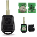 TAVICE 2 PACK BMW 3 Button Compatible Complete Remote Key For E31 E32 E34 E36 E38 E39 E46 Z3 - Battery Mate