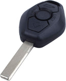 TAVICE 2 PACK BMW 3 Button Compatible Complete Remote Key For E31 E32 E34 E36 E38 E39 E46 Z3 - Battery Mate
