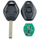 TAVICE 2 PACK BMW 3 Button Compatible Complete Remote Key For E31 E32 E34 E36 E38 E39 E46 Z3 - Battery Mate