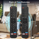 TAVICE 2 PACK EN2BS27H Replacement Remote Control – Compatible with Hisense TVs (Many 4K &amp; UHD Models) - Battery Mate