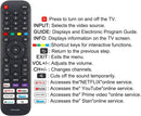 TAVICE 2 PACK EN2Q30H Remote control fit for HISENSE VIDAA TV 65Q7, 65SX, 70S5, 100L5F, 100S8 - Tavice