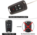 TAVICE 2 PACK For HOLDEN COMMODORE VF 5 Button Remote Flip Key Blank Shell/Case/Enclosure - Battery Mate