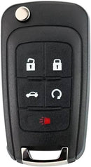 TAVICE 2 PACK For HOLDEN COMMODORE VF 5 Button Remote Flip Key Blank Shell/Case/Enclosure - Battery Mate