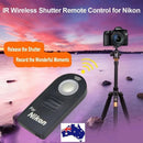 TAVICE 2 PACK IR Wireless Infrared Shutter Release Remote Control for Nikon DSLR Camera ML - L3 - Battery Mate