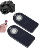 TAVICE 2 PACK IR Wireless Infrared Shutter Release Remote Control for Nikon DSLR Camera ML - L3 - Battery Mate
