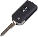 TAVICE 2 PACK Mazda 2 Button Remote Flip Key Shell Mazda 3 5 6 RX7 RX8 BT50 - With Logo - Tavice