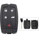 TAVICE 2/3 &amp 5 Button Car Key Compatible with Land Rover Freelander 2 &amp; Freelander 3 Key Fob Shell - Battery Mate
