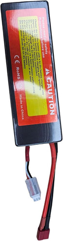 TAVICE 2S LiPo Battery 7.4V 6200mAh 50C Hard Case with T Connector Compatible with RC Cars, Trucks, 1/8 & 1/10 Buggy - Tavice
