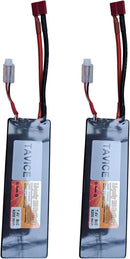 TAVICE 2S LiPo Battery 7.4V 6200mAh 50C Hard Case with T Connector Compatible with RC Cars, Trucks, 1/8 & 1/10 Buggy - Tavice