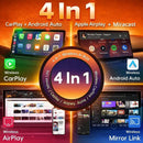 Tavice 4 - in - 1 Wireless CarPlay & Android Auto Adapter with Video & WiFi Support | CarPlay, Android Auto, AirPlay & Miracast Screen Mirroring - Battery Mate