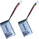 TAVICE 4 Pack 3.7V 800mAh LiPo Battery Pack Compatible with RC Airplanes & Drones (1/2/3 PCS Options) - Battery Mate