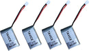 TAVICE 4 Pack 3.7V 800mAh LiPo Battery Pack Compatible with RC Airplanes & Drones (1/2/3 PCS Options) - Battery Mate