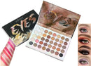 TAVICE 40 - Color Eyeshadow Palette Earth Tone Matte & Shimmer Shades with Contour, Professional Eye Makeup - Tavice