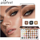 TAVICE 40 - Color Eyeshadow Palette Earth Tone Matte & Shimmer Shades with Contour, Professional Eye Makeup - Tavice