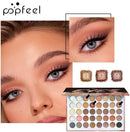 TAVICE 40 - Color Eyeshadow Palette Earth Tone Matte & Shimmer Shades with Contour, Professional Eye Makeup - Tavice
