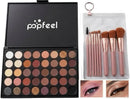 TAVICE 40 - Color Eyeshadow Palette with 8 - Piece Makeup Brush Set Earth Tone Cosmetic Collection - Battery Mate