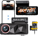 TAVICE 6 - Lens 4G Dash Cam 4K Front & 2K Rear Camera, Sony STARVIS IMX335 & IMX307, Video Recorder for Car - Battery Mate