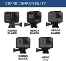 TAVICE [Combo Pack] Ultra Fast Triple Charger + 3 Pack Batteries for GoPro Hero 8 7 6 5 Action Camera | High Capacity Batteries - Battery Mate