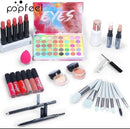 TAVICE Complete your look with the TAVICE Professional Makeup Kit (30 - piece set). Includes eyeshadow palette, lipstick, lip gloss, mascara, brushes, primer, and travel bag for versatile, all - in - one beauty essentials for women and teens. - Battery Mate