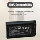 TAVICE E340 Replacement Battery Compatible with eufy Security Video Doorbell E340 7000mAh Rechargeable Battery with USB - C Port - Tavice