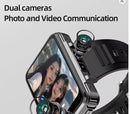 Tavice Helio Smart Watch with Sim Card, 2.4" Screen, GPS, Dual Camera, WiFi, Pedometer, 4G, Google Play Store - Battery Mate