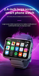 Tavice Helio Smart Watch with Sim Card, 2.4" Screen, GPS, Dual Camera, WiFi, Pedometer, 4G, Google Play Store - Battery Mate