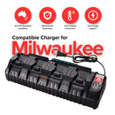 Tavice M18 Battery Charger 4 Ports | Rapid Charger Compatible for Milwaukee 18V - Tavice