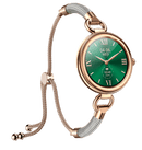 Tavice Misso Smartwatch for Women | Silver Jewellery Strap, 1.19" AMOLED Display with Gold Watch Face, Bluetooth Calling, AI Voice, Heart Rate, Sleep, Camera & Fitness Tracking - Battery Mate
