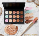 TAVICE NEW 15 - Color Contour Cream Concealer Kit Neutral Makeup Camouflage Palette for Face, Eyes, and Blemishes - Tavice