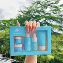 TAVICE Presents MixWonder Hydrating Skincare Set 5 - Piece Facial Care Set with Cleanser, Creams & Serum - Battery Mate