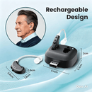 TAVICE Rechargeable Dual Behind-the-Ear Sound Amplifier with Noise Reduction and Long Battery Life | USB Charging | Discreet Design - Battery Mate