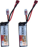 TAVICE Replacement 3S LiPo Battery 11.1V 2200mAh with Deans Connector Compatible with RC Cars, Trucks & Airplanes - Battery Mate