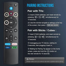 TAVICE Replacement Voice Remote 2 Pack for Amazon Fire TV Stick – Compatible with Alexa Voice Remote (3rd Gen, 2nd Gen, 4K, 4K Max, Lite) - Battery Mate