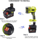 Tavice Ryobi Battery Adapter to run on Milwaukee M18 or Dewalt 18V Battery - Tavice