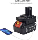Tavice Ryobi Battery Adapter to run on Milwaukee M18 or Dewalt 18V Battery - Tavice
