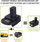 Tavice Ryobi Battery Adapter to run on Milwaukee M18 or Dewalt 18V Battery - Tavice